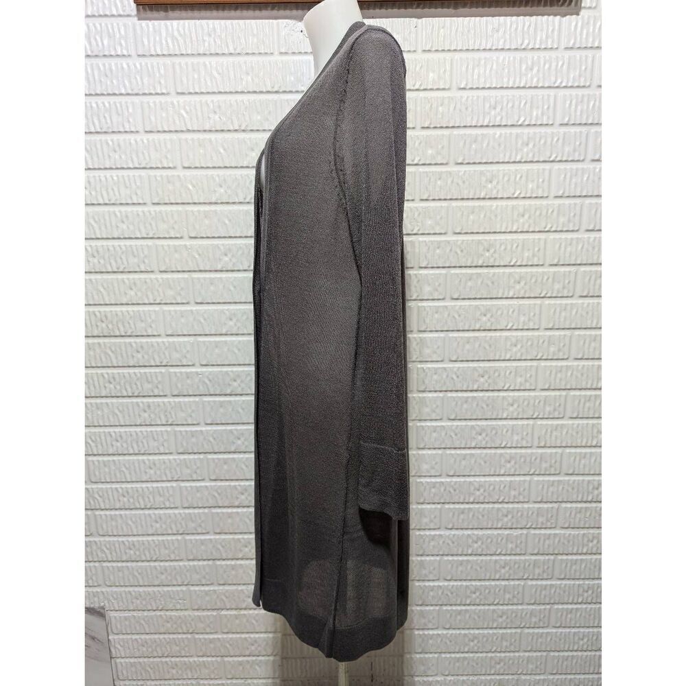 Soft Surroundings Women's Gray Light-Weight Long-Sleeve One-Button Cardigan Swea - Picture 8 of 8
